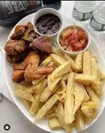 Fried yam with Chicken/fish