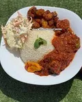 Plain Rice with Chicken sauce