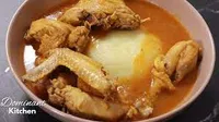 Fufu with Chicken light soup