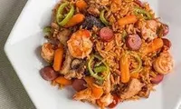 Assorted Jollof rice.