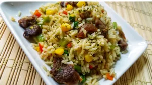 Goat fried rice