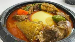 Fufu and palmnut soup