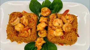 Assorted rice with shrimp