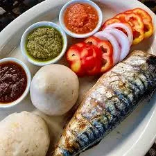 Banku and Grilled fish