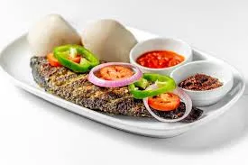 Banku with tilapia
