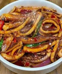 Oyster in sweet and sour sauce